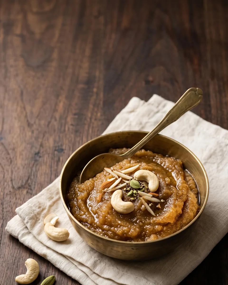 Singhara atta halwa